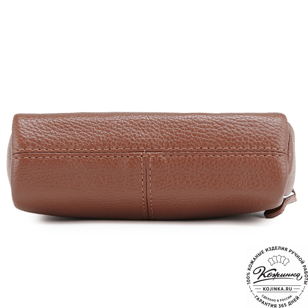 Кожаный клатч "Марта" (светло-коричневый)